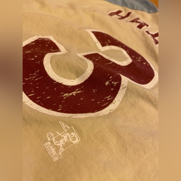 Philadelphia Phillies Bryce Harper MLB Majestic 3/4 Sleeve Shirt - Picture 4 of 5